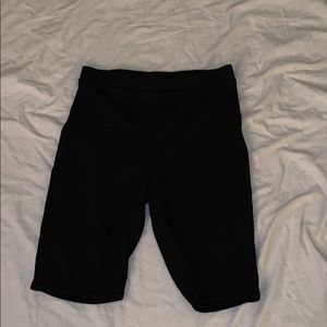 Black, stretchy shorts